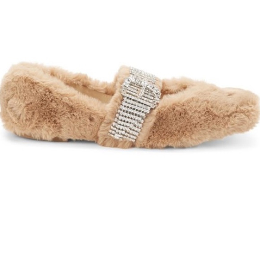 Jimmy choo fur flats